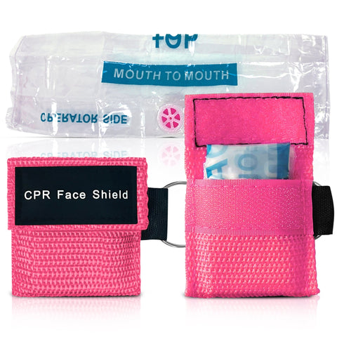Keychain CPR Face Shield Mask with One - Way Valve (100 - Pack) - ASA TECHMED