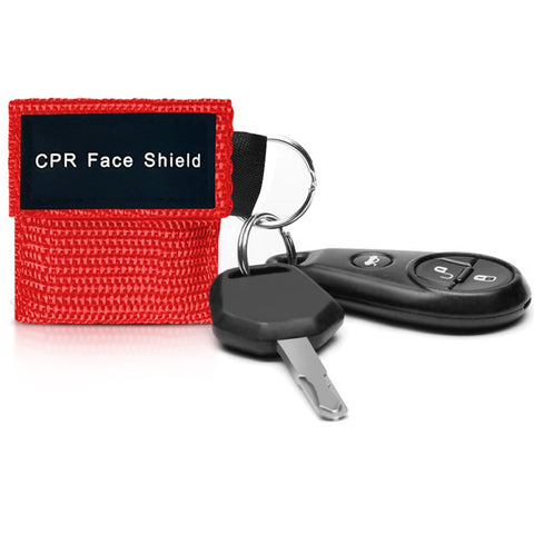Keychain CPR Face Shield Mask with One - Way Valve (100 - Pack) - ASA TECHMED