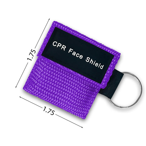 Keychain CPR Face Shield Mask with One - Way Valve (100 - Pack) - ASA TECHMED