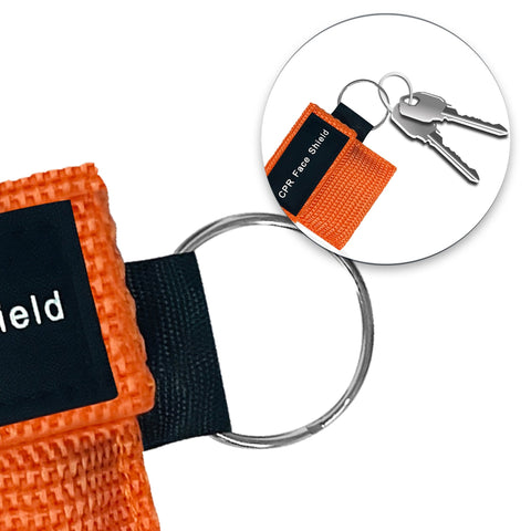 Keychain CPR Face Shield Mask with One - Way Valve - ASA TECHMED