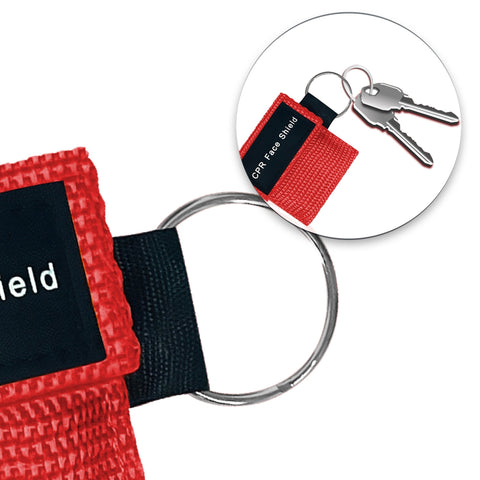 Keychain CPR Face Shield Mask with One - Way Valve - ASA TECHMED