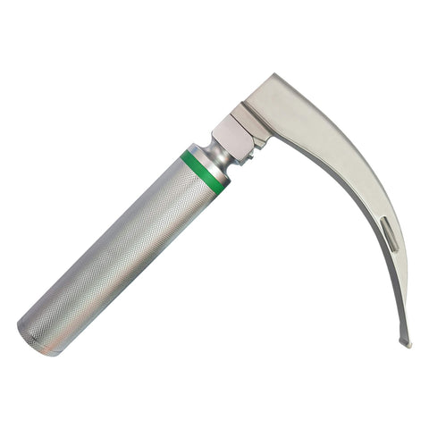 Macintosh Fiberoptic Laryngoscope Set - 4 Curved Blades & Handle - ASA TECHMED