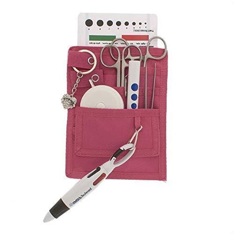 Nurse Organizer Pouch with Stainless Steel & White Instruments - Assorted Colors - ASA TECHMED