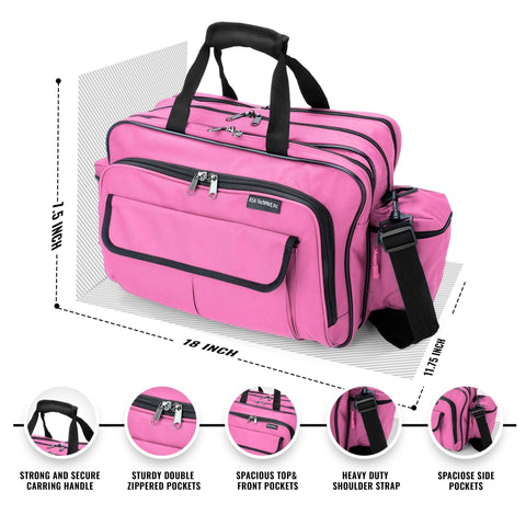 Nurse Travel Bag with Supplies – Durable Medical Tote for Nurses - ASA TECHMED