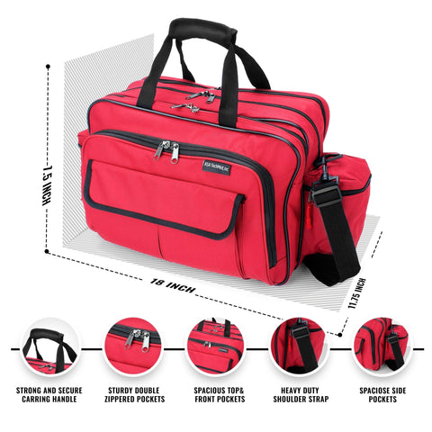 Nurse Travel Bag with Supplies – Durable Medical Tote for Nurses - ASA TECHMED