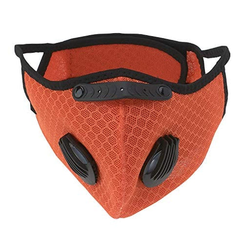 Reusable Dual Air Valve Face Mask - Activated Carbon Filter Mesh - ASA TECHMED