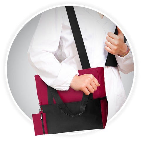 Shoulder Travel Nursing Tote Bag – Water - Resistant Canvas Utility Bag - ASA TECHMED