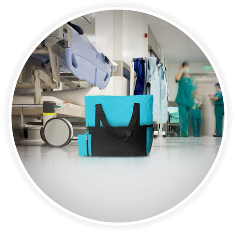Shoulder Travel Nursing Tote Bag – Water - Resistant Canvas Utility Bag - ASA TECHMED