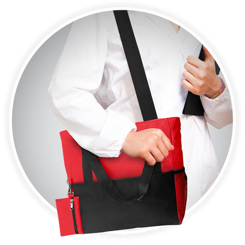 Shoulder Travel Nursing Tote Bag – Water - Resistant Canvas Utility Bag - ASA TECHMED