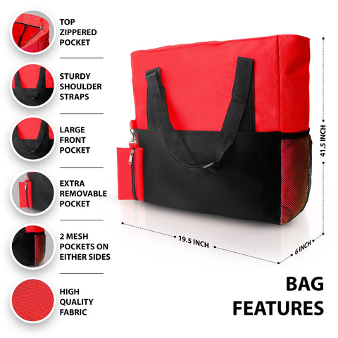 Shoulder Travel Nursing Tote Bag – Water - Resistant Canvas Utility Bag - ASA TECHMED