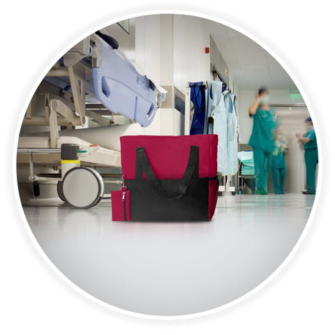 Shoulder Travel Nursing Tote Bag – Water - Resistant Canvas Utility Bag - ASA TECHMED