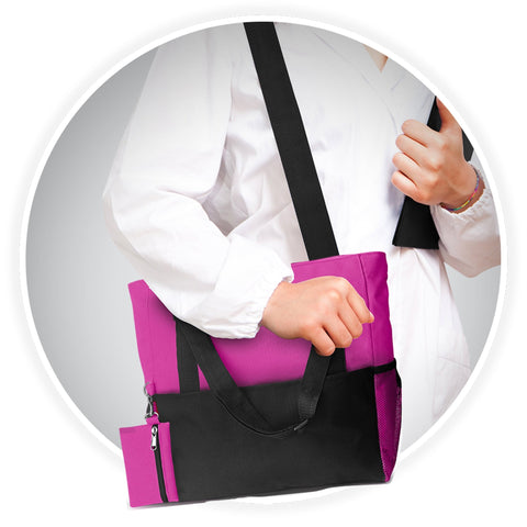 Shoulder Travel Nursing Tote Bag – Water - Resistant Canvas Utility Bag - ASA TECHMED