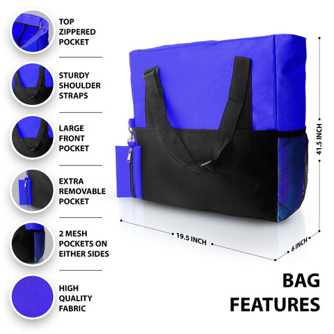 Shoulder Travel Nursing Tote Bag – Water - Resistant Canvas Utility Bag - ASA TECHMED
