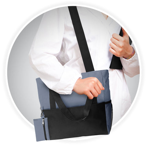 Shoulder Travel Nursing Tote Bag – Water - Resistant Canvas Utility Bag - ASA TECHMED