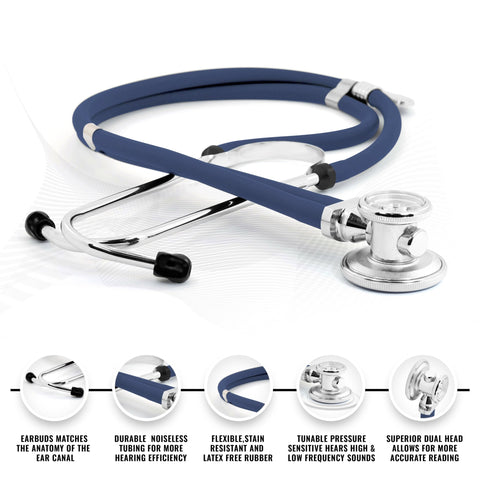 Sprague Dual - Head Stethoscope + Trauma Shears Set - ASA TECHMED