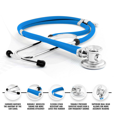 Sprague Dual - Head Stethoscope + Trauma Shears Set - ASA TECHMED