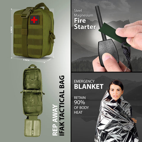 Survival First Aid Kit – 75 - Piece Tactical Trauma Kit with Tourniquet - ASA TECHMED