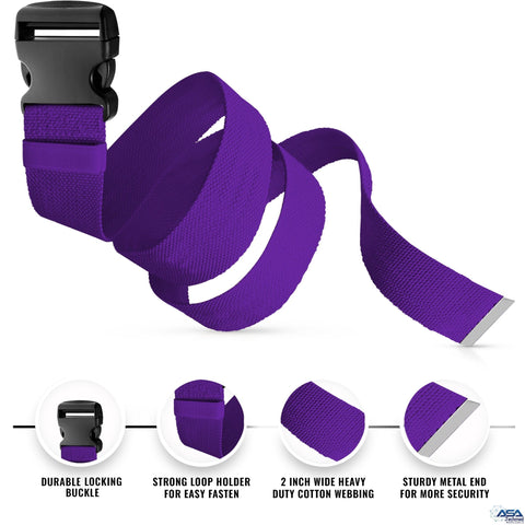 Walking Gait Belt with Plastic Quick Release Buckle Patient Transfer Belt 60" - Assorted Colors - ASA TECHMED