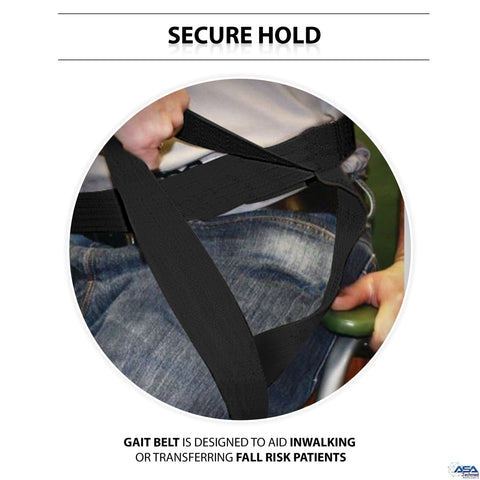 Walking Gait Belt with Plastic Quick Release Buckle Patient Transfer Belt 60" - Assorted Colors - ASA TECHMED