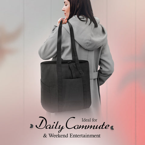 Work Travel Shoulder Tote Bag – Lightweight Nylon Organizer Bag for Women - ASA TECHMED
