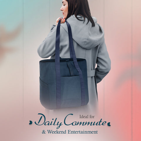 Work Travel Shoulder Tote Bag – Lightweight Nylon Organizer Bag for Women - ASA TECHMED