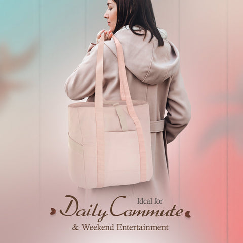Work Travel Shoulder Tote Bag – Lightweight Nylon Organizer Bag for Women - ASA TECHMED