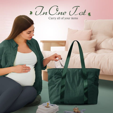 Work Travel Shoulder Tote Bag – Lightweight Nylon Organizer Bag for Women - ASA TECHMED