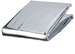 Mylar Thermal Emergency Blanket/ Foil Space Blanket (Silver) Tactical / Trauma kits