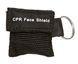 Keychain CPR Masks with One-Way Valve (50-Pack)- Assorted Colors CPR Masks