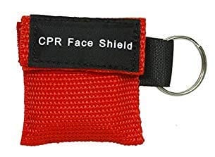 CPR Rescue Mask, Pocket Resuscitator with One Way Valve, Scissors, Tourniquet, Gloves, Wipes CPR Masks