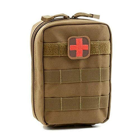 ASATechmed Tactical Military MOLLE First Aid IFAK Utility EMT Medical Pouch (Bag Only) Ideal Gift for First Responder, EMT, Paramedics, Soldiers, Police and More Khaki Sports