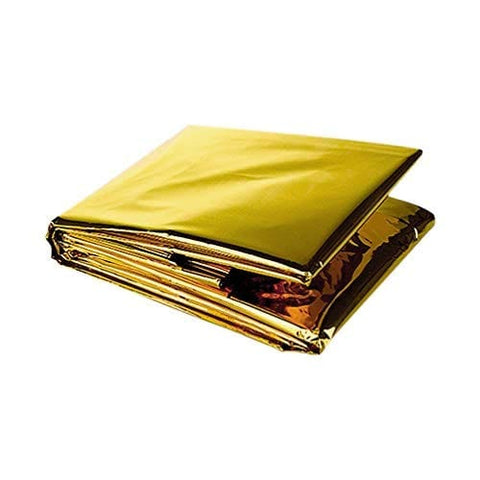 Mylar Thermal Emergency Blanket/ Foil Space Blanket (Gold) Tactical / Trauma kits