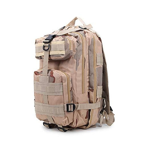 Large Military Tactical Backpack Rucksack Waterproof Outdoor Hiking Travel Molle Bag Tan Camo Trauma & IFAK bags