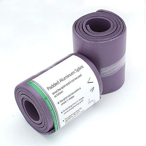 36" Universal Aluminum Rolled Splint - Assorted Colors Purple Splints