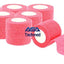 6 - Pack, 2” x 5 Yards, Self-Adherent Cohesive Tape, Strong Sports Tape for Wrist, Ankle Sprains & Swelling, Self-Adhesive Bandage Rolls Pink Cohesive / Self Adhesive Bandages