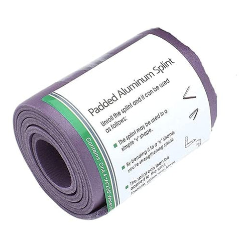 Emergency Splint - 36" Universal Aluminum Rolled Splint - Assorted Colors Purple Splints