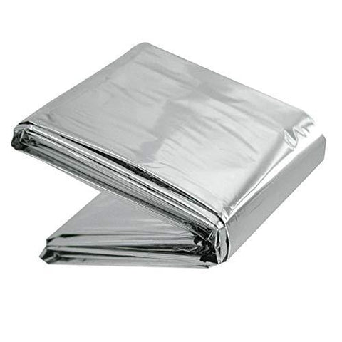 Mylar Thermal Emergency Blanket/ Foil Space Blanket (Silver) 3 Tactical / Trauma kits
