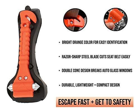 Emergency Escape Tool Auto/ Car Window Glass Hammer Breaker and Seatbelt Cutter Emergency Escape Tools