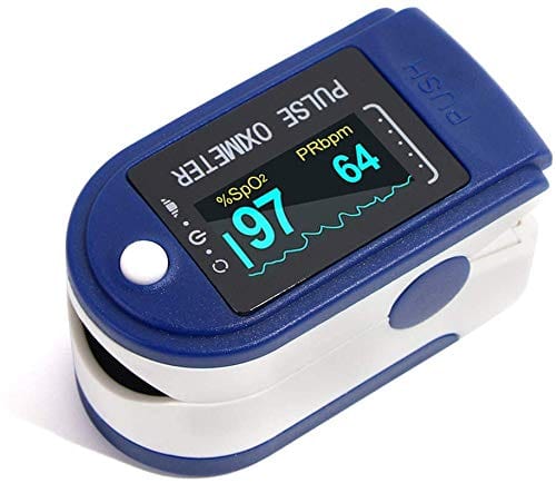 Fingertip Pulse Oximeter with Large OLED Display - Accurate Heart Rate and  Blood Oxygen Saturation Monitor