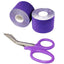 ASA Techmed 2 Rolls Kinesiology Tape with Matching Shears - Best Pain Relief Adhesive for Muscles, Shin Splints, Knee & Shoulder Purple Kinesiology Tape