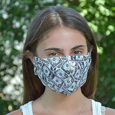 ASA Techmed 2-Piece Cloth Masks for Nose and Mouth Washable Face Covering with 4 Filters Face Masks