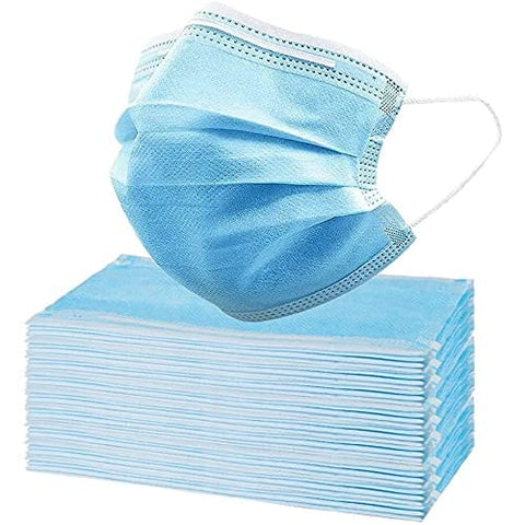Disposable Face Masks - 3 Layer Protection Breathable Face Masks, For Dust Covering, Protective Dust Filter, PPE Safety Mouth Cover, and Nose Shield, For Adults 50 pcs Tools