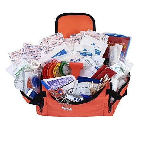 Small First Responder/ EMT/ EMS Trauma Bag with Stocked First Aid Kit - Assorted Colors Orange EMT Gear