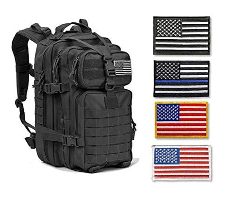 4 Pack US USA Flag Embroidered Patch Red Military Iron On Sew On Tactical Morale Patch for Hats Backpacks Caps Jackets + More Apparel