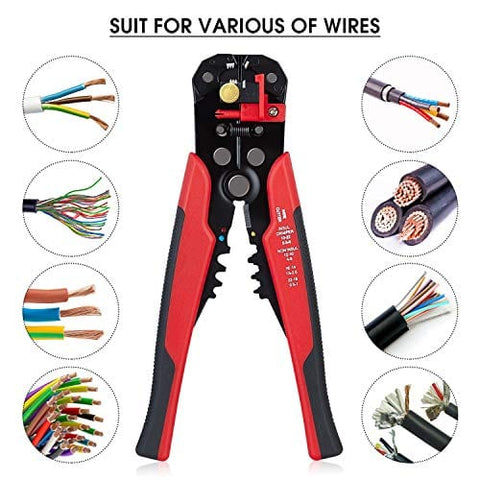 ASATechmed Self-Adjusting Automatic Wire Stripping Tool, Cutter & Crimper Tool Portable Heavy Duty Pliers Set for Easy One Hand High Precision Industrial & Professional Use Safety Insulation Tools