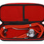 Professional Dual-Head Sprague Rappaport Stethoscope with Case - Assorted Colors Red Stethoscopes