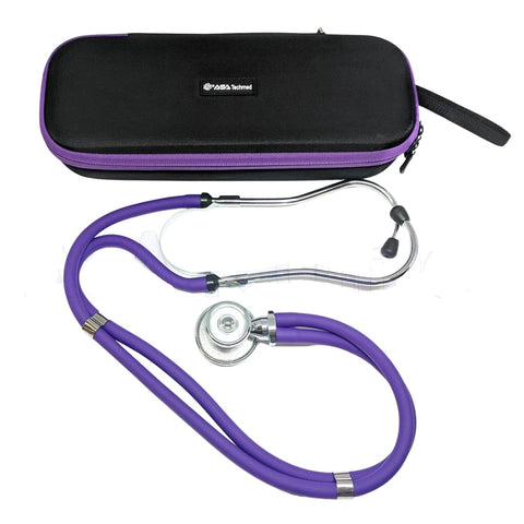 Sprague Rappaport Stethoscope with Matching Lightweight Storage Case Purple Stethoscopes