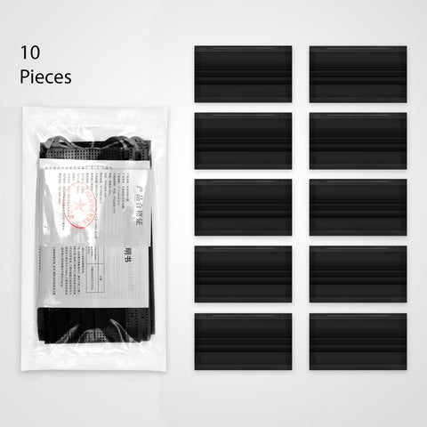 10 Pack Black "Savage" Style Face Masks - Reusable Fashion Cover - ASA TECHMED