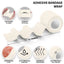 10 Pack Self - Adherent Cohesive Tape – 3" x 5 Yards Sports Bandage Rolls - ASA TECHMED