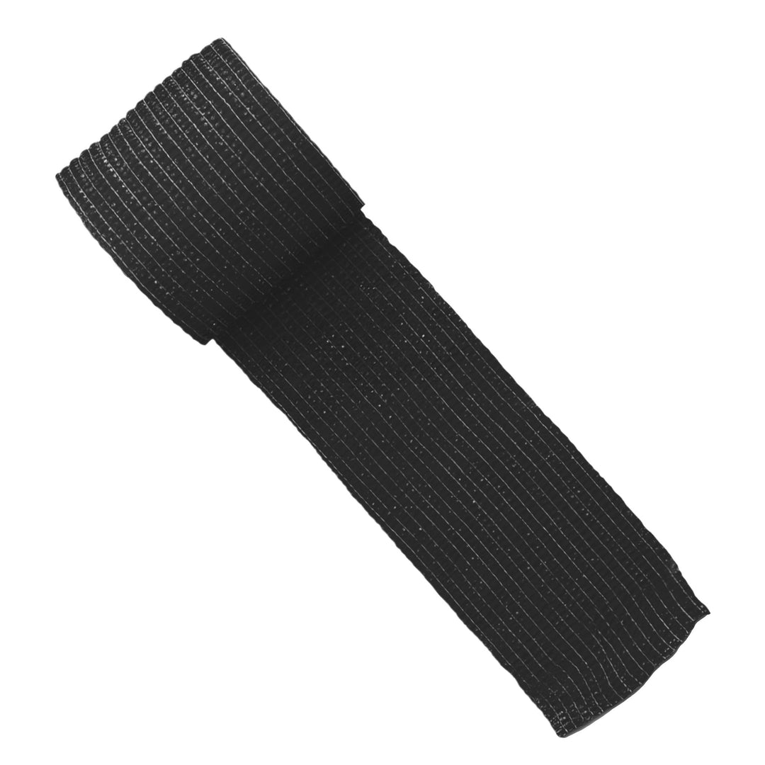 Black adhesive bandage wrap on a white background